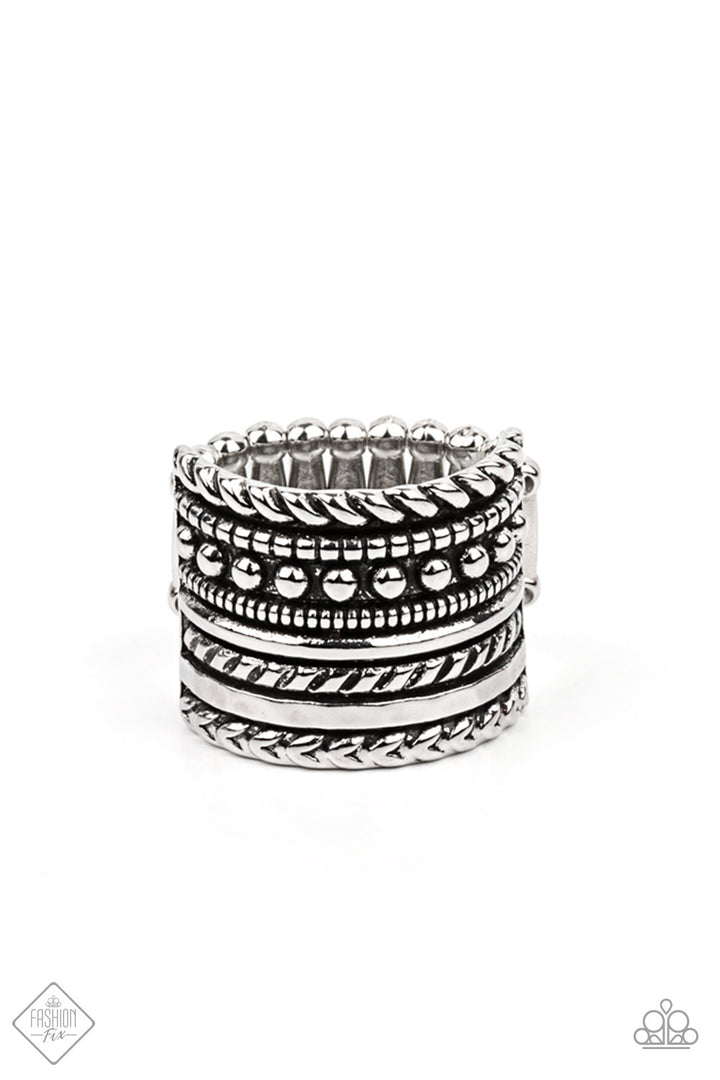 Paparazzi Stacked Odds - Silver - Fashion Fix April 2021