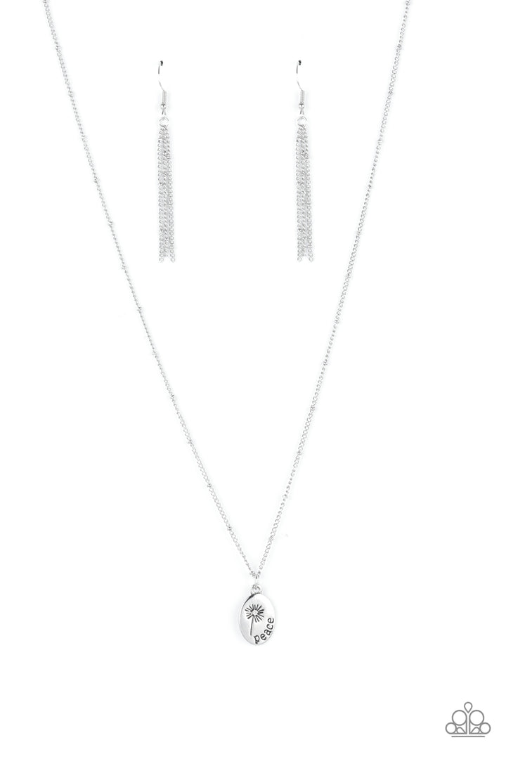 Paparazzi Be The Peace You Seek - Silver - VENDOR _NAME - Sassy Sparkles $5 Jewelry