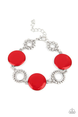 Paparazzi Garden Regalia - Red - VENDOR _NAME - Sassy Sparkles $5 Jewelry
