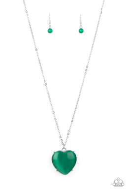 Paparazzi Warmhearted Glow - Green - VENDOR _NAME - Sassy Sparkles $5 Jewelry