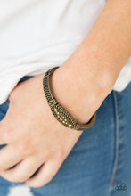 Load image into Gallery viewer, Paparazzi Locked in Luster - Brass - VENDOR _NAME - Sassy Sparkles $5 Jewelry
