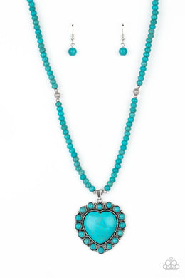 Paparazzi A Heart Of Stone - Blue - VENDOR _NAME - Sassy Sparkles $5 Jewelry