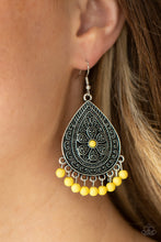 Load image into Gallery viewer, Paparazzi Blossoming Teardrops - Yellow - VENDOR _NAME - Sassy Sparkles $5 Jewelry
