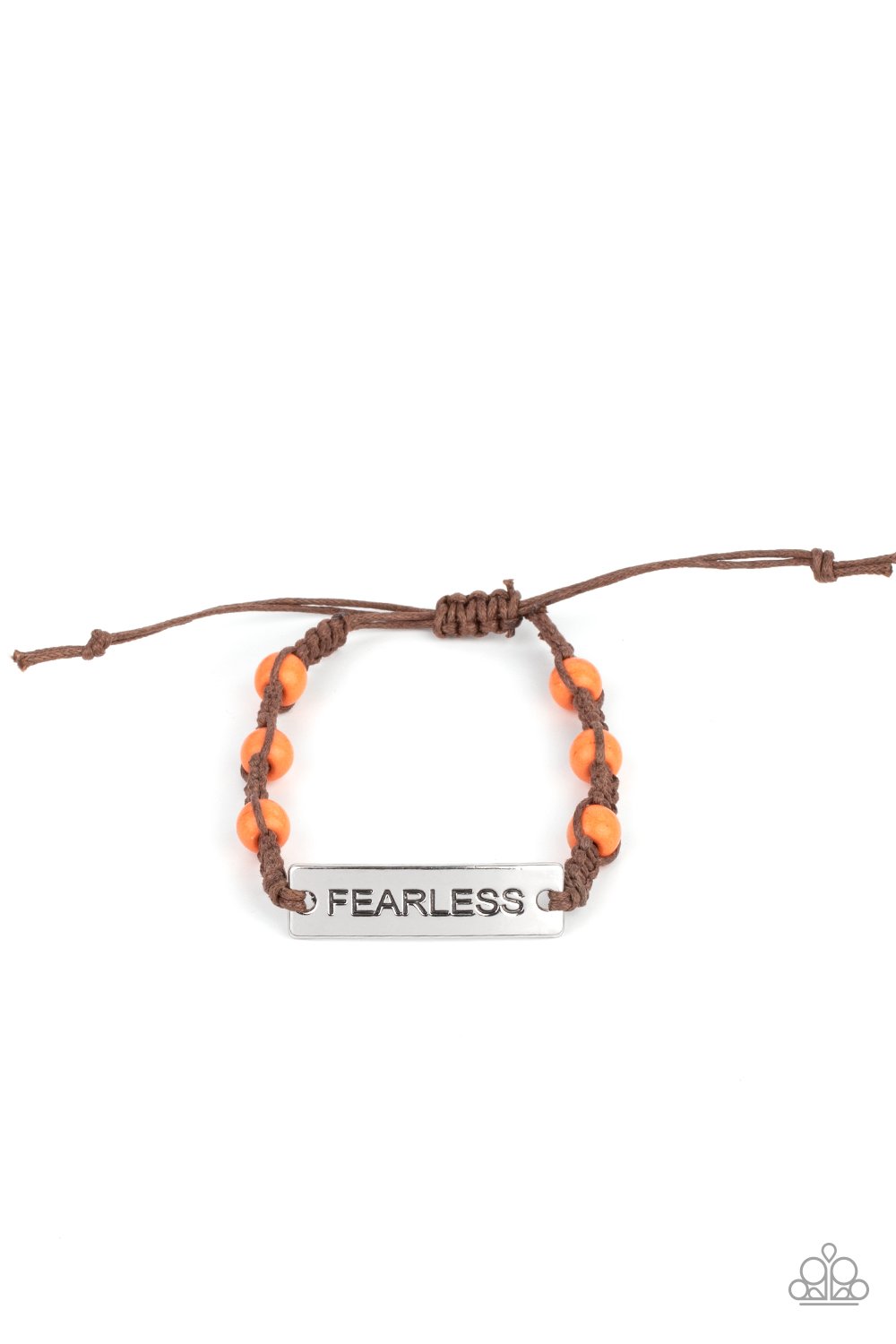 Conversation Piece - FEARLESS - Orange freeshipping - Sassy Sparkles $5 Jewelry