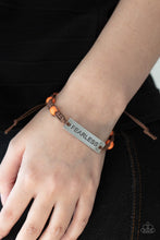 Load image into Gallery viewer, Conversation Piece - FEARLESS - Orange freeshipping - Sassy Sparkles $5 Jewelry
