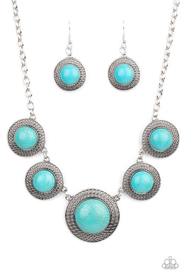 Paparazzi Circle The Wagons - Blue - VENDOR _NAME - Sassy Sparkles $5 Jewelry