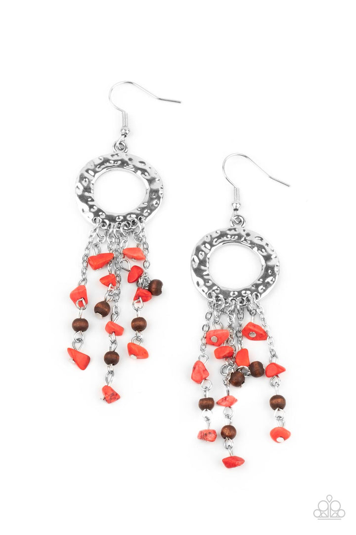 Paparazzi Primal Prestige - Red - VENDOR _NAME - Sassy Sparkles $5 Jewelry