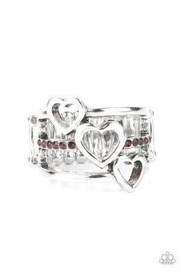 Paparazzi Give Me Amor - Purple - VENDOR _NAME - Sassy Sparkles $5 Jewelry