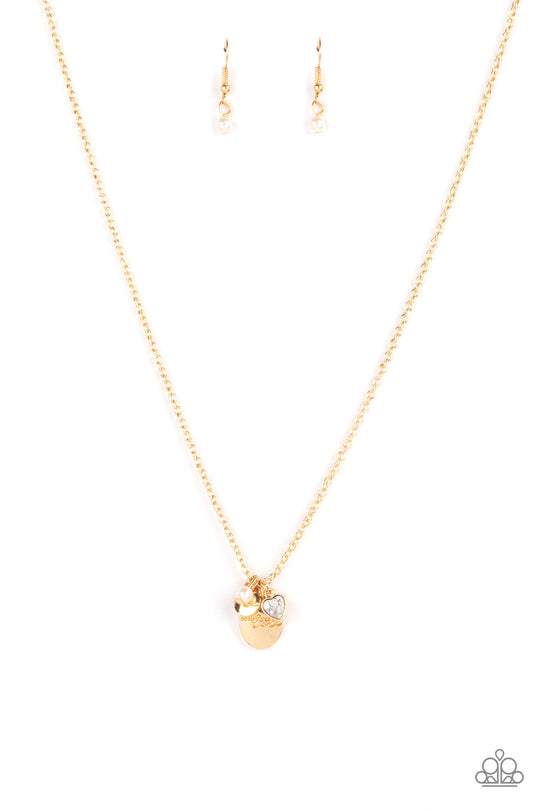 Paparazzi Super Mom - Gold - VENDOR _NAME - Sassy Sparkles $5 Jewelry