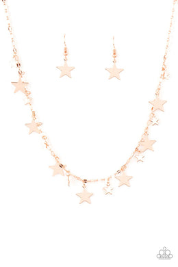Paparazzi Starry Shindig - Copper - VENDOR _NAME - Sassy Sparkles $5 Jewelry