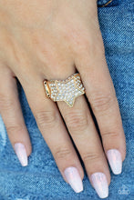 Load image into Gallery viewer, Paparazzi Here Come The Fireworks - Gold - VENDOR _NAME - Sassy Sparkles $5 Jewelry
