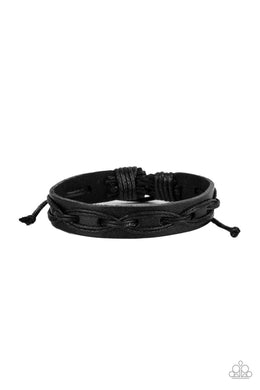 Paparazzi Macho Mystery - Black - VENDOR _NAME - Sassy Sparkles $5 Jewelry