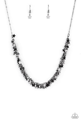 Paparazzi Starry Anthem - Black - VENDOR _NAME - Sassy Sparkles $5 Jewelry