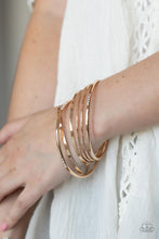 Load image into Gallery viewer, Paparazzi Lock, Stack, and Barrel - Gold - VENDOR _NAME - Sassy Sparkles $5 Jewelry
