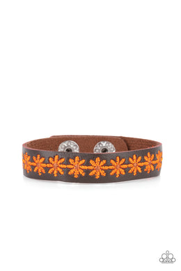 Wildflower Wayfarer - Orange - VENDOR _NAME - Sassy Sparkles $5 Jewelry