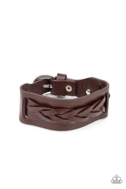 Paparazzi Practical Pioneer - Brown - VENDOR _NAME - Sassy Sparkles $5 Jewelry