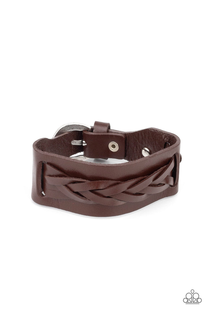 Paparazzi Practical Pioneer - Brown - VENDOR _NAME - Sassy Sparkles $5 Jewelry