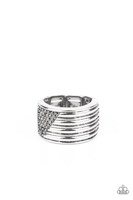 Paparazzi Legendary Lineup - Silver - VENDOR _NAME - Sassy Sparkles $5 Jewelry