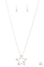 Load image into Gallery viewer, Paparazzi I Pledge Allegiance to the Sparkle - White - VENDOR _NAME - Sassy Sparkles $5 Jewelry
