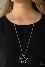 Load image into Gallery viewer, Paparazzi I Pledge Allegiance to the Sparkle - White - VENDOR _NAME - Sassy Sparkles $5 Jewelry
