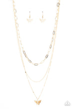 Load image into Gallery viewer, Paparazzi Bountiful Butterflies - Gold - VENDOR _NAME - Sassy Sparkles $5 Jewelry
