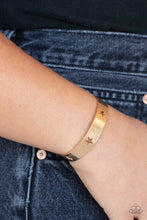 Load image into Gallery viewer, Paparazzi American Girl Glamour - Gold - VENDOR _NAME - Sassy Sparkles $5 Jewelry
