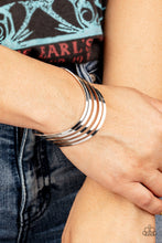 Load image into Gallery viewer, Paparazzi Tantalizingly Tiered - Silver - VENDOR _NAME - Sassy Sparkles $5 Jewelry
