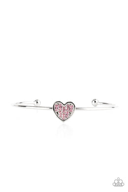 Paparazzi Heart of Ice - Pink - VENDOR _NAME - Sassy Sparkles $5 Jewelry