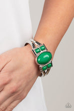 Load image into Gallery viewer, Paparazzi A Touch of Tiki - Green - VENDOR _NAME - Sassy Sparkles $5 Jewelry
