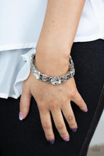 Load image into Gallery viewer, Paparazzi Devoted to Drama - White - VENDOR _NAME - Sassy Sparkles $5 Jewelry
