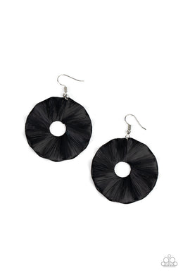 Paparazzi Fan the Breeze - Black - VENDOR _NAME - Sassy Sparkles $5 Jewelry