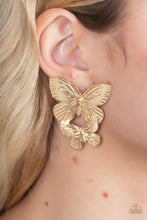 Load image into Gallery viewer, Paparazzi Blushing Butterflies - Gold - VENDOR _NAME - Sassy Sparkles $5 Jewelry
