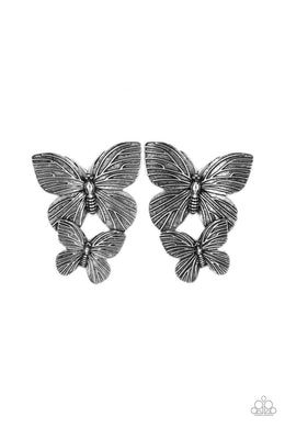 Paoarazzi Blushing Butterflies - Silver - VENDOR _NAME - Sassy Sparkles $5 Jewelry