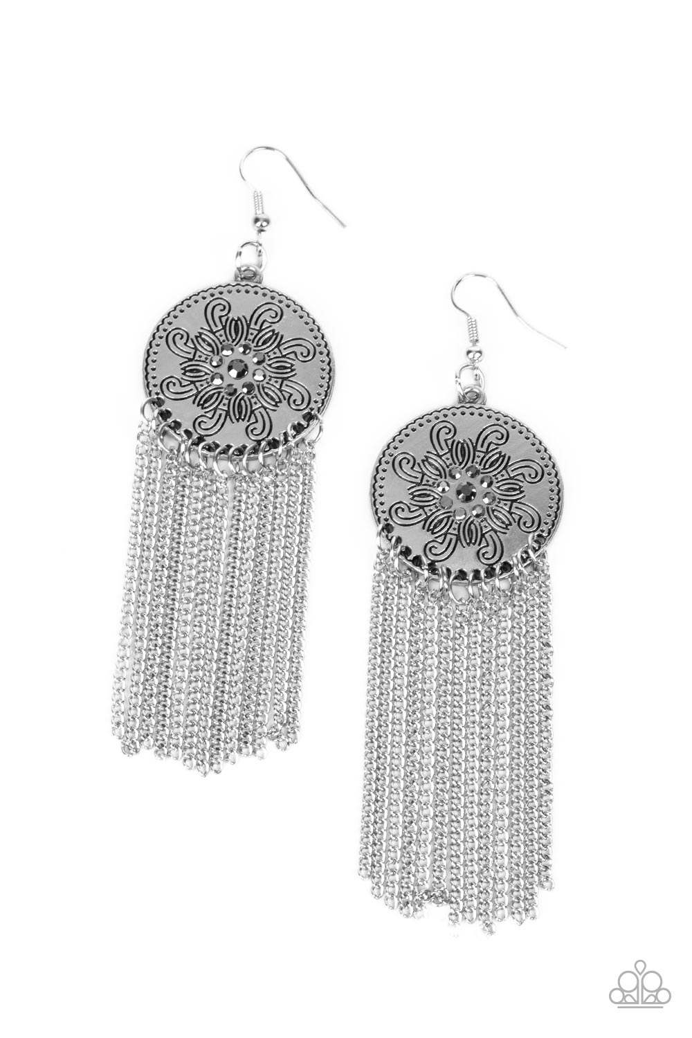 Paparazzi Fringe Control - Silver - VENDOR _NAME - Sassy Sparkles $5 Jewelry