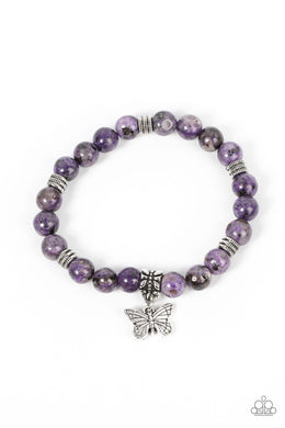 Paparazzi Butterfly Nirvana - Purple - VENDOR _NAME - Sassy Sparkles $5 Jewelry