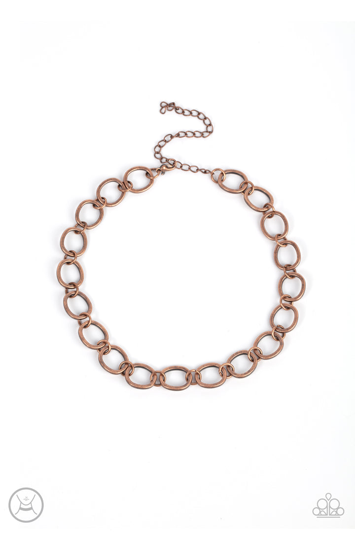 Paparazzi 90s Nostalgia - Copper - VENDOR _NAME - Sassy Sparkles $5 Jewelry