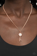 Load image into Gallery viewer, Paparazzi Prized Key Player - Copper - VENDOR _NAME - Sassy Sparkles $5 Jewelry
