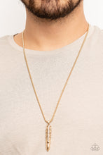 Load image into Gallery viewer, Paparazzi Mysterious Marksman - Gold - VENDOR _NAME - Sassy Sparkles $5 Jewelry
