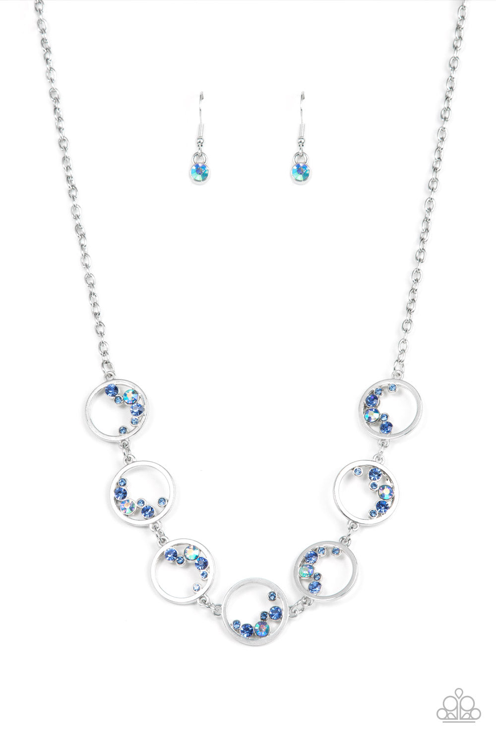 Paparazzi Blissfully Bubbly - Blue - VENDOR _NAME - Sassy Sparkles $5 Jewelry