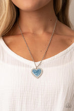 Load image into Gallery viewer, Paparazzi Heart Full of Luster - Blue - VENDOR _NAME - Sassy Sparkles $5 Jewelry
