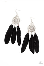 Load image into Gallery viewer, Paparazzi Pretty in Plumes - Black - VENDOR _NAME - Sassy Sparkles $5 Jewelry
