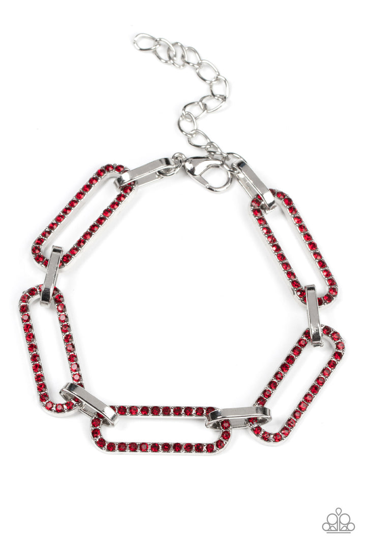 Paparazzi Stil Not Oval You - Red - VENDOR _NAME - Sassy Sparkles $5 Jewelry