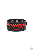 Load image into Gallery viewer, Paparazzi Punk Rocker Road - Red - VENDOR _NAME - Sassy Sparkles $5 Jewelry
