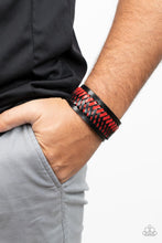 Load image into Gallery viewer, Paparazzi Punk Rocker Road - Red - VENDOR _NAME - Sassy Sparkles $5 Jewelry
