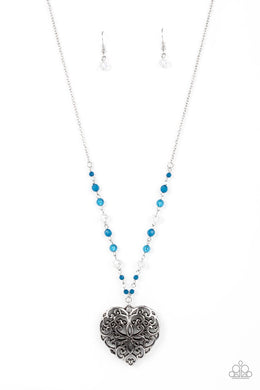 Paparazzi Doting Devotion - Blue - VENDOR _NAME - Sassy Sparkles $5 Jewelry