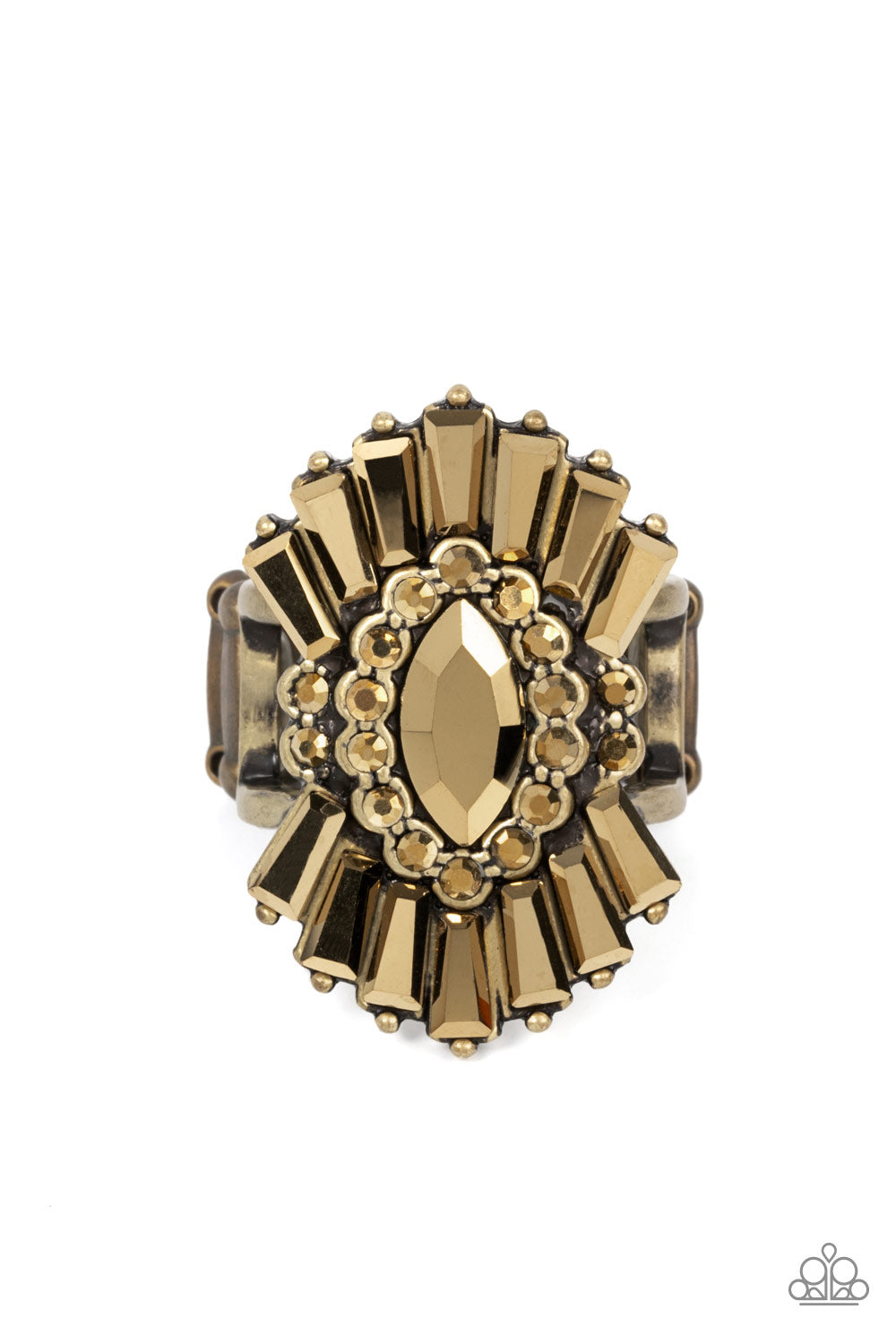 Paparazzi Daringly Deco - Brass