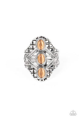 Paparazzi Eye-Catching Cats Eye - Orange - VENDOR _NAME - Sassy Sparkles $5 Jewelry