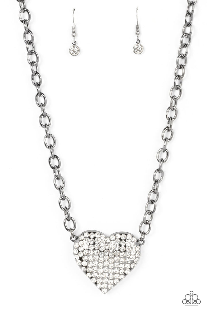 Paparazzi Heartbreakingly Blingy - Black - VENDOR _NAME - Sassy Sparkles $5 Jewelry
