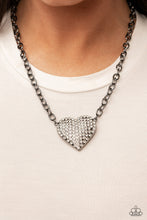Load image into Gallery viewer, Paparazzi Heartbreakingly Blingy - Black - VENDOR _NAME - Sassy Sparkles $5 Jewelry
