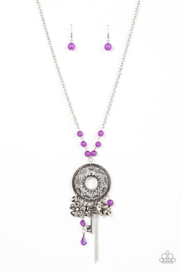 Paparazzi Making Memories - Purple - VENDOR _NAME - Sassy Sparkles $5 Jewelry